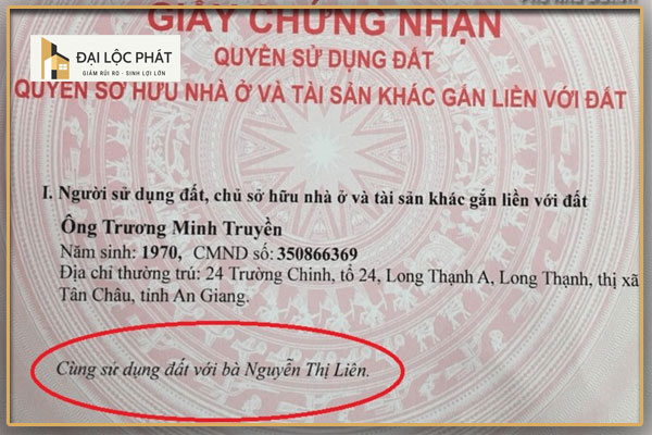 mua đất sổ chung công chứng vi bằng